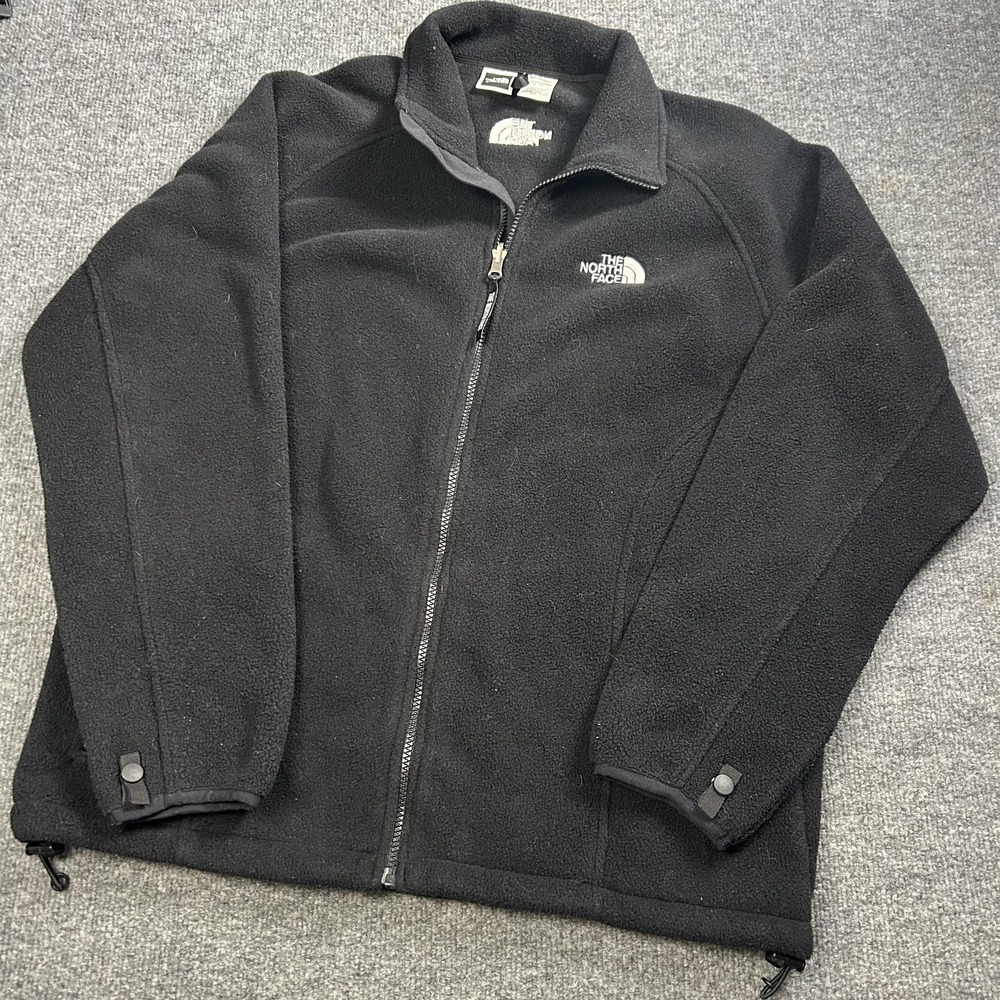 The North Face Jacket Womens XL Black Fleece Full Zip Pockets Outdoor Warm
